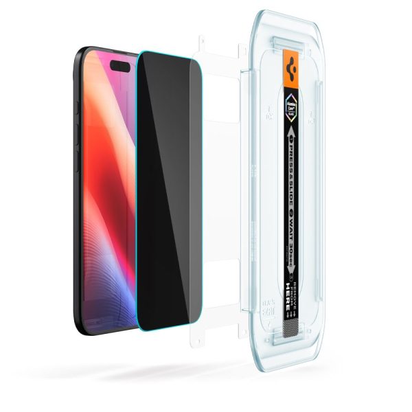Spigen Glass tR EZ Fit (Privacy) 2 Pack Transparency-Apple iPhone 17 Air (AGL09862) - Image 7